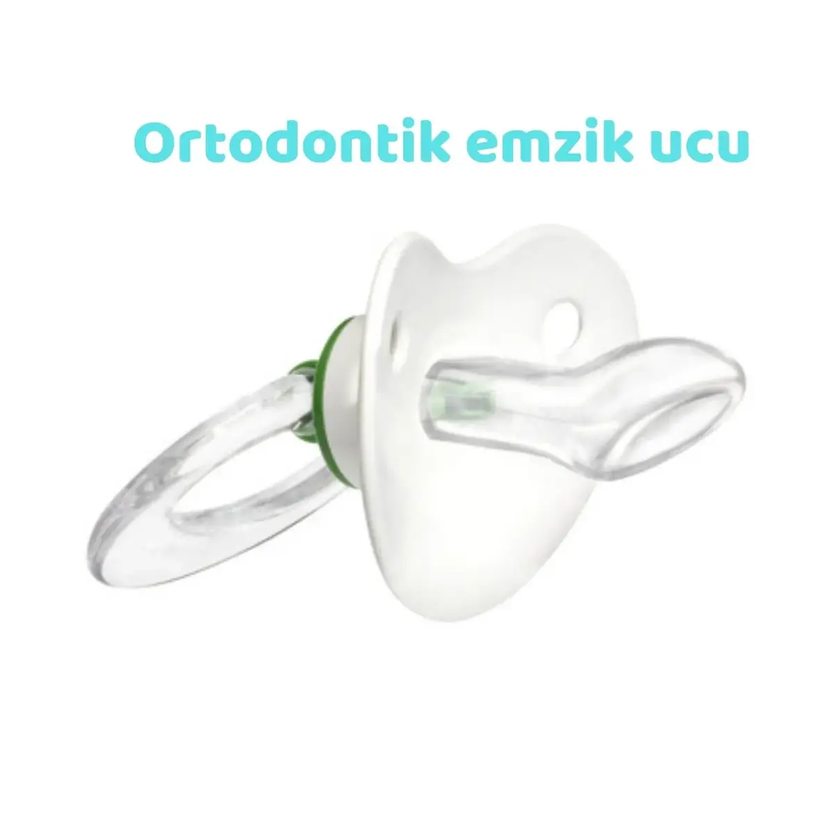 Wee Baby Şeffaf Desenli Damaklı Silikon Emzik 0+ Ay