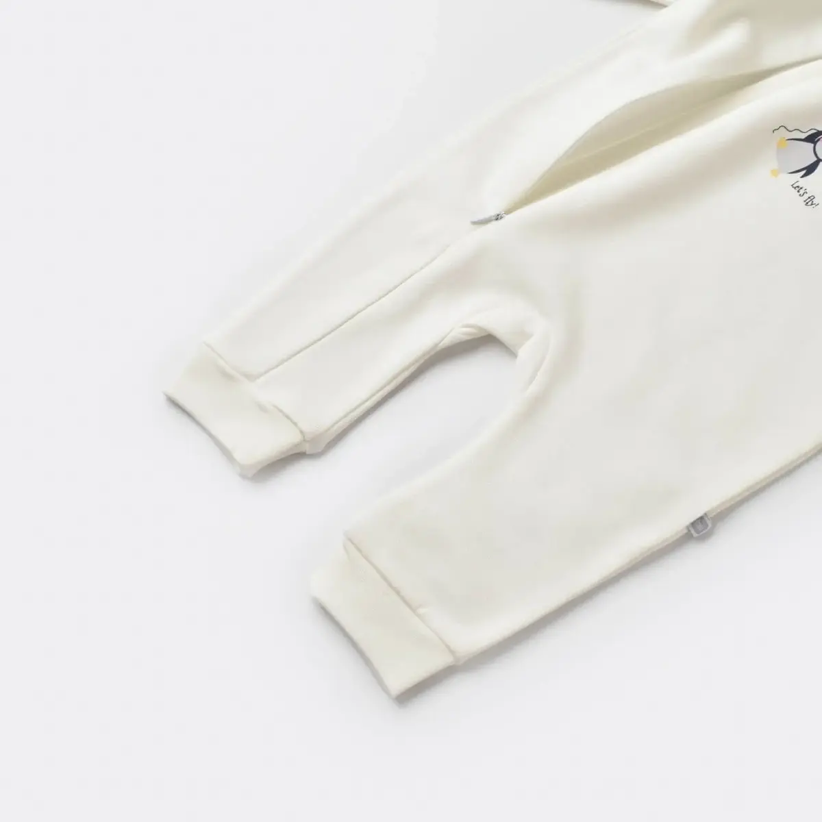 Bibaby Tulum Fermuarlı Lets Fly Clouds Ekru