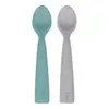 OiOi Nam Nam Mama Kaşığı 2li Aqua Green - Powder Grey