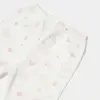 Bibaby Organik Pantolon Patikli Waffle Deer And Bird Ekru - Gül