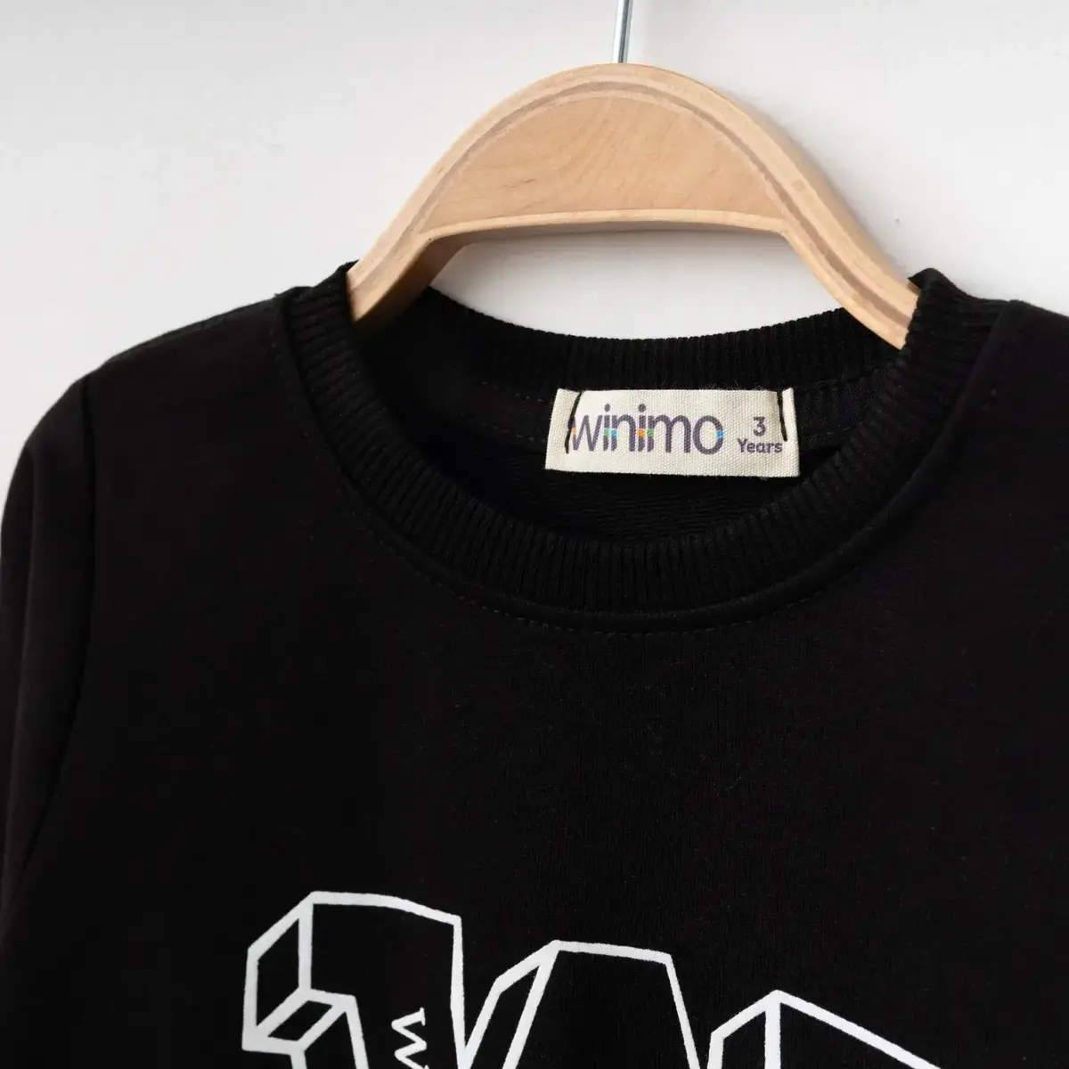 Winimo Sweatshirt W Baskılı Siyah