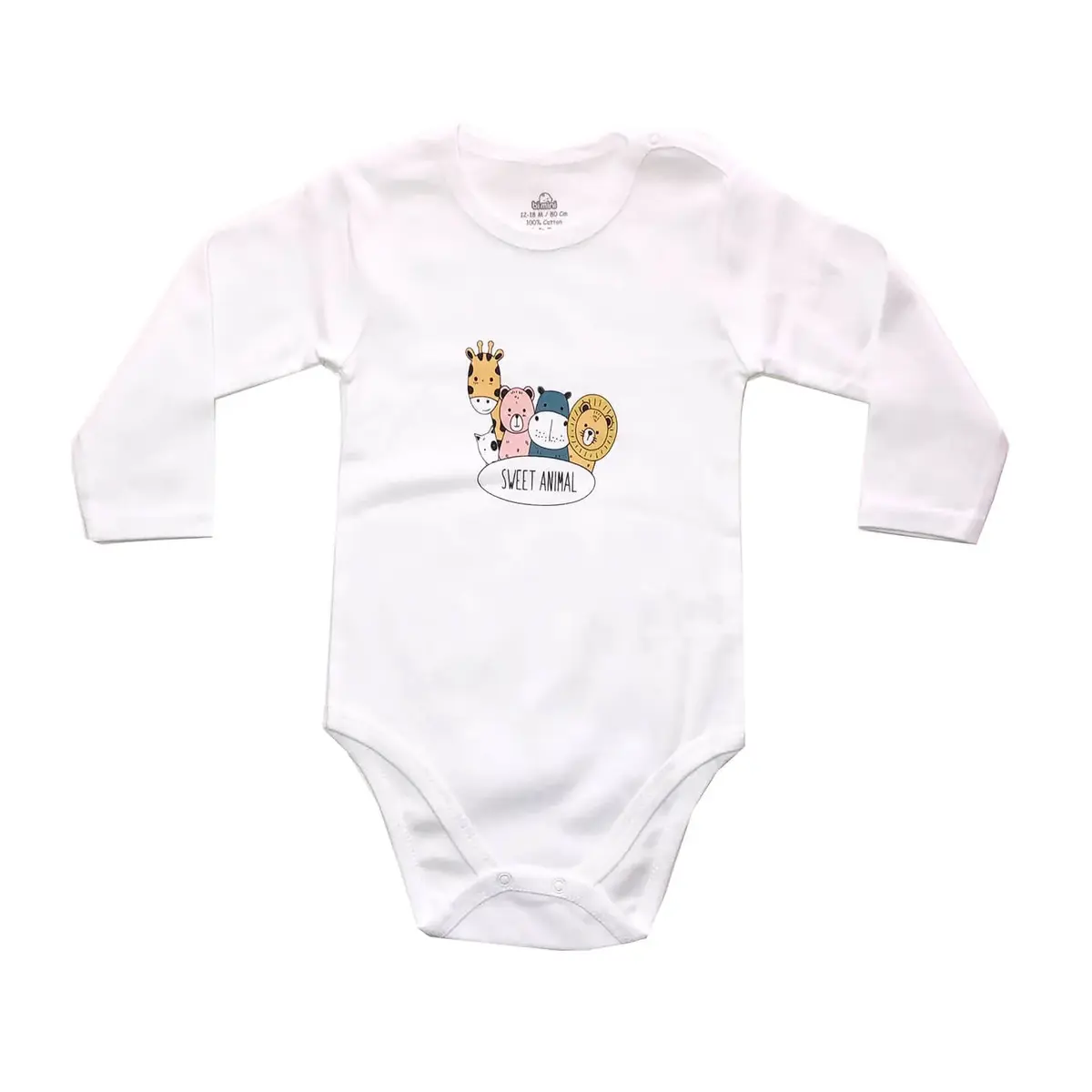 Bibaby Body Bimini Sweet Animals Beyaz
