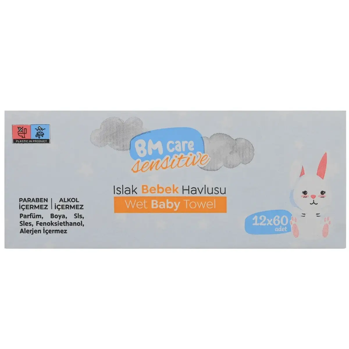 BM Care Sensitive Islak Havlu 12x60lı