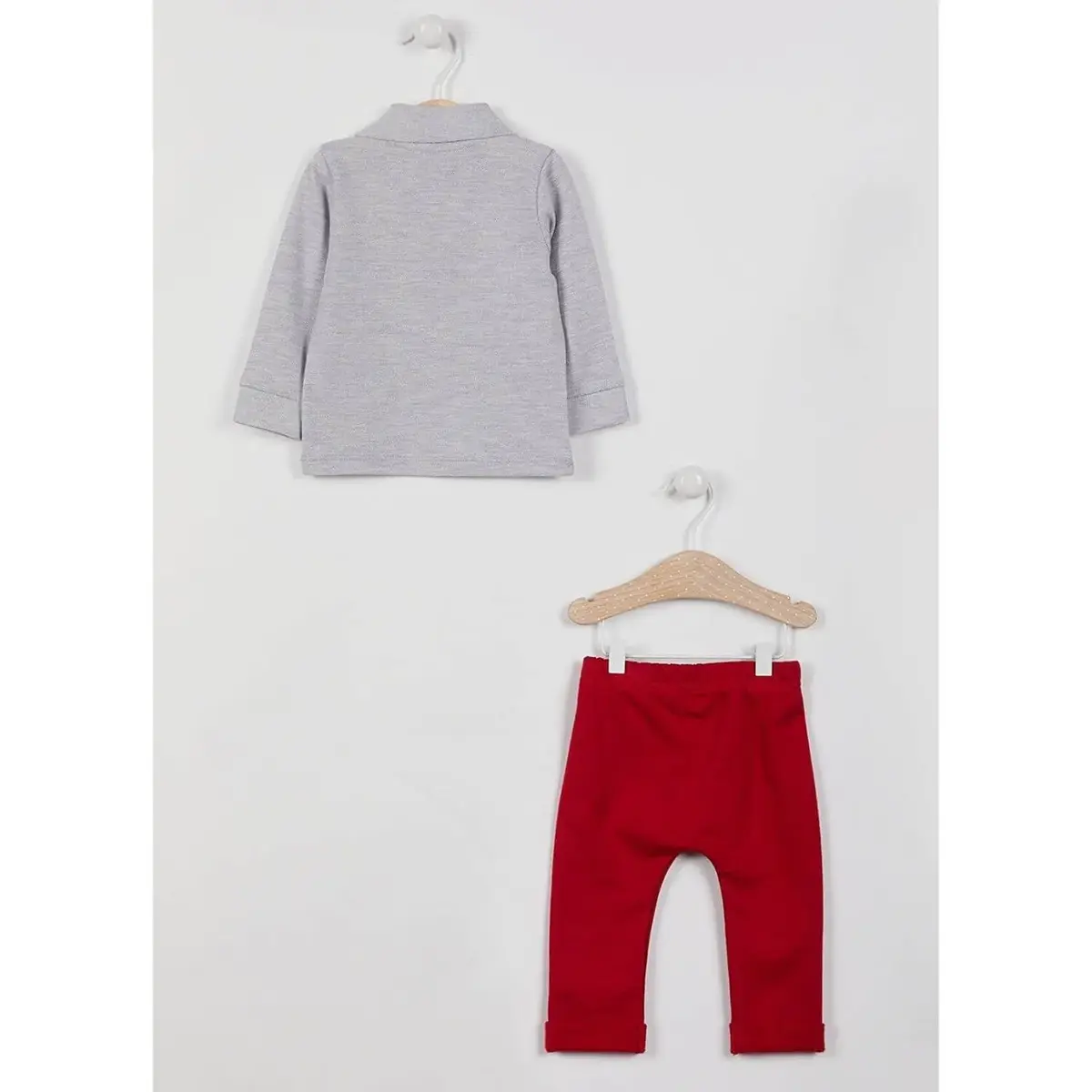 U.S. Polo 2li Takım Gri Melanj