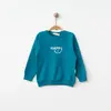 Bebolly Sweatshirt Happy Baskılı Turkuaz