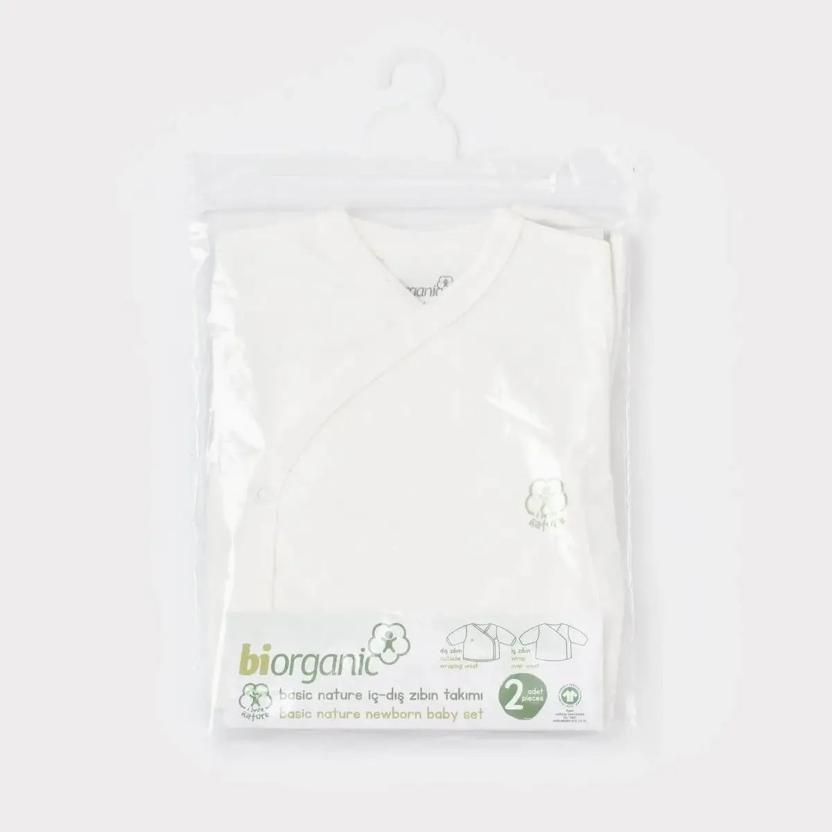 Bibaby Organik İç - Dış Zıbın Nature Ekru