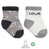 Bibaby Çorap Soket 2li Penye Dog Bistyle Gri