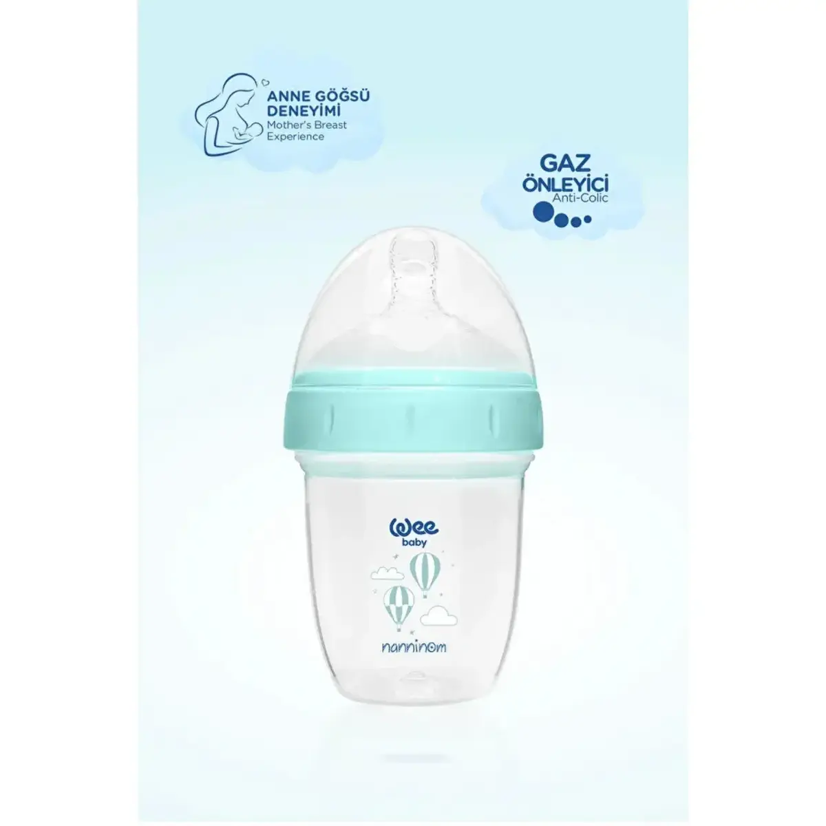 Wee Baby Nanninom Antikolik Geniş Ağızlı Biberon 150ml