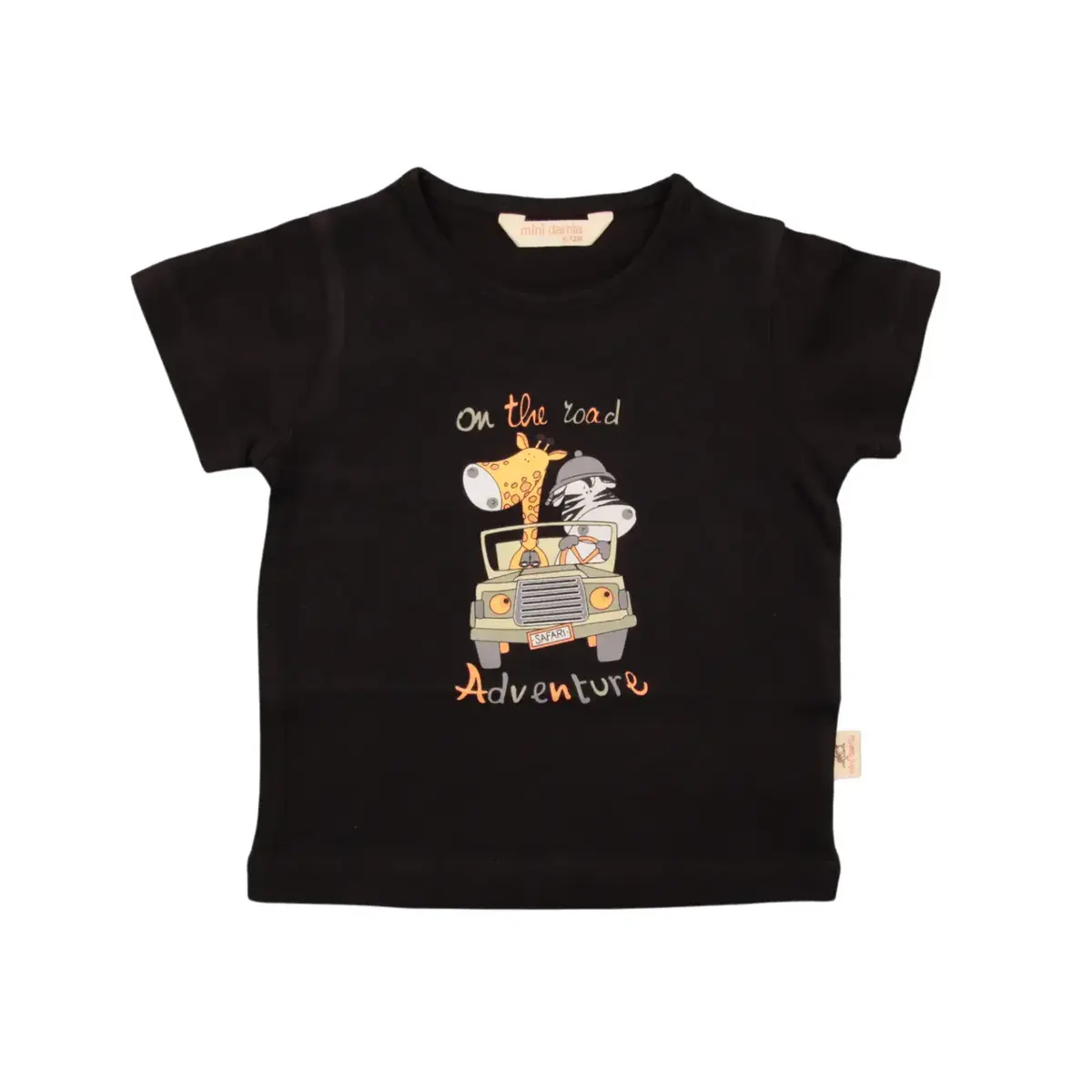 Mini Damla T-Shirt Safari Siyah
