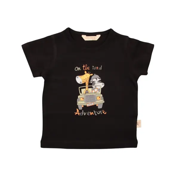 Mini Damla T-Shirt Safari Siyah