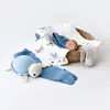 Bibaby Organik Zıbın Takımı Caretta In Live Prematüre Ekru - İndigo