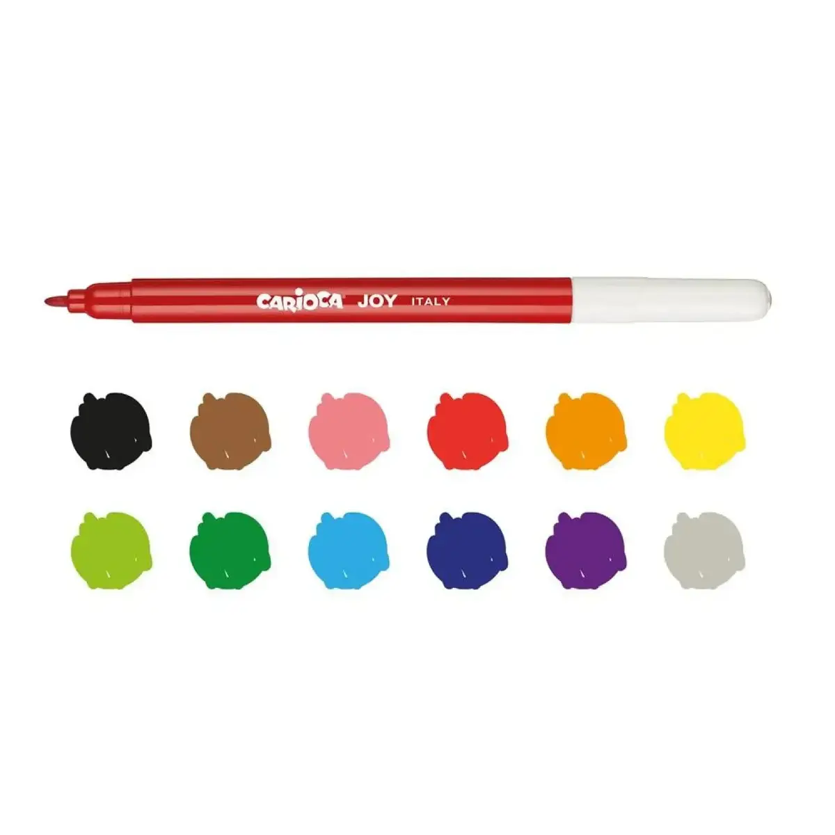 Carioca Joy Yıkanabilir Keçeli Boya Kalemi 12li