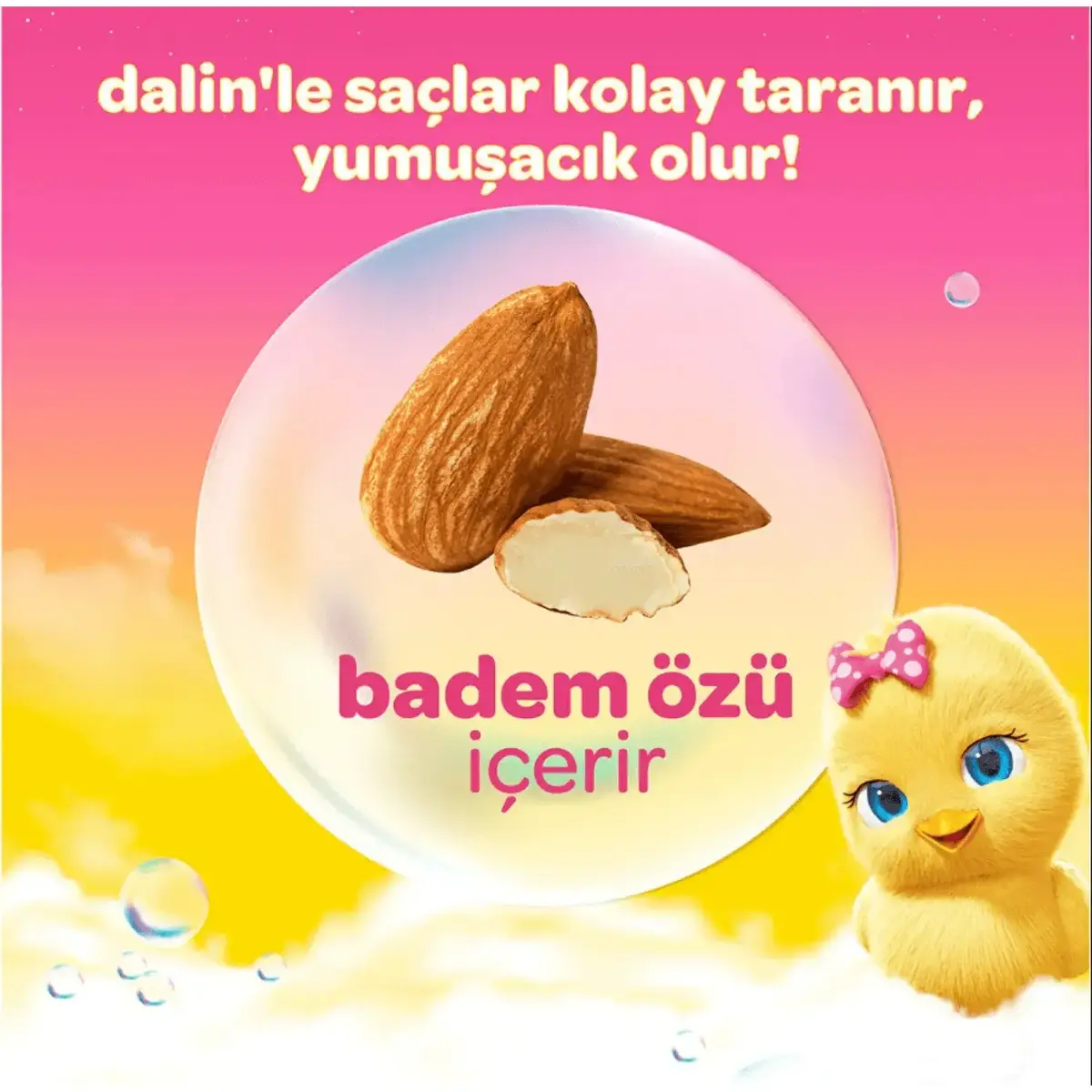 Dalin Kolay Tarama Bebek Şampuanı Badem 700 ml x 3 Adet