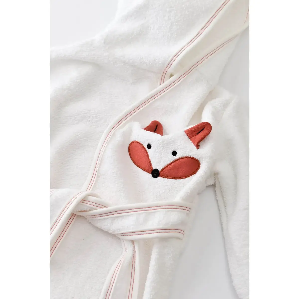 Bibaby Bornoz Takımı Sweet Fox Ekru - Kiremit