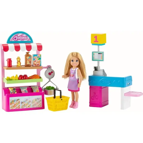 Barbie Chelsea Market Çalışanı Oyun Seti