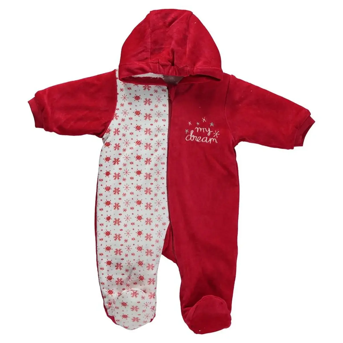 Bebetto Tulum Astarlı Kadife Little Dreamer Kırmızı Bebetto Tulum Astarlı Kadife Little Dreamer Kırmızı