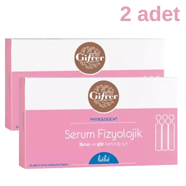 Gifrer Serum Fizyolojik  5 ml X 20 Flakon x2 Adet