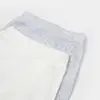 Bibaby Pantolon Patiksiz 2li Jakarlı Gri Melanj - Ekru