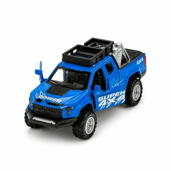 Metal Çekbırak Sesli Işıklı Off Road Pic Up 1:36 