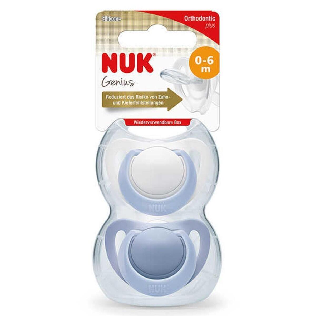 Nuk Genius Silikon Emzik 2li 0+ Ay Kız