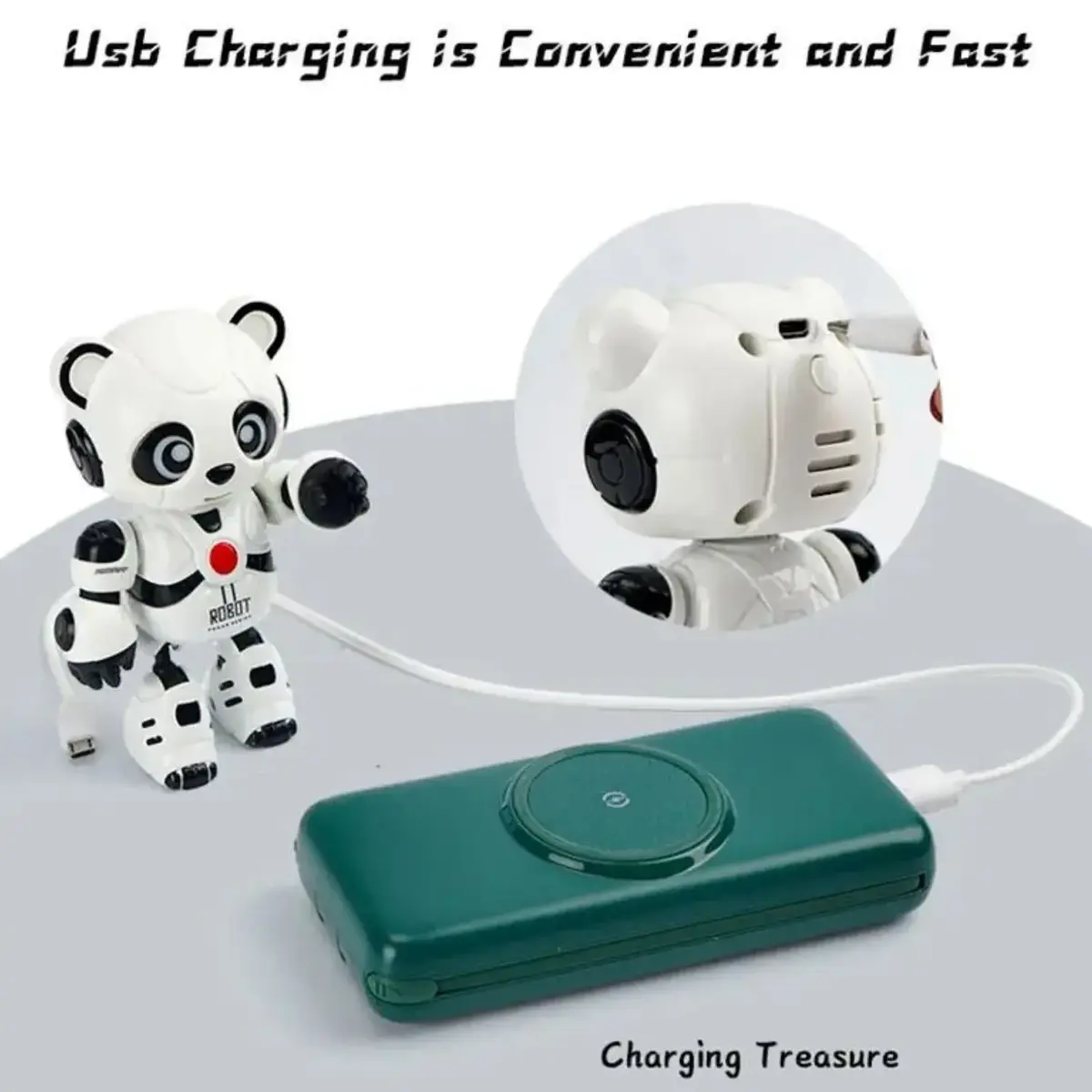 Usb Şarjlı Müzikli Interaktif Panda