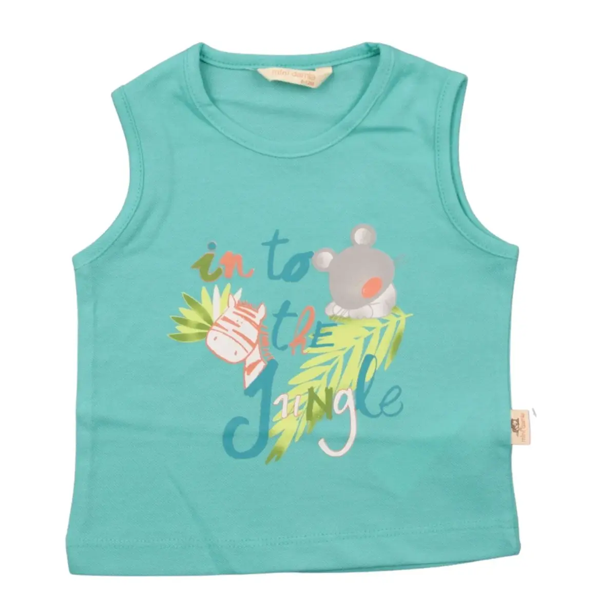 Mini Damla T-Shirt Kolsuz Jungle Yeşil Mini Damla T-Shirt Kolsuz Jungle Yeşil