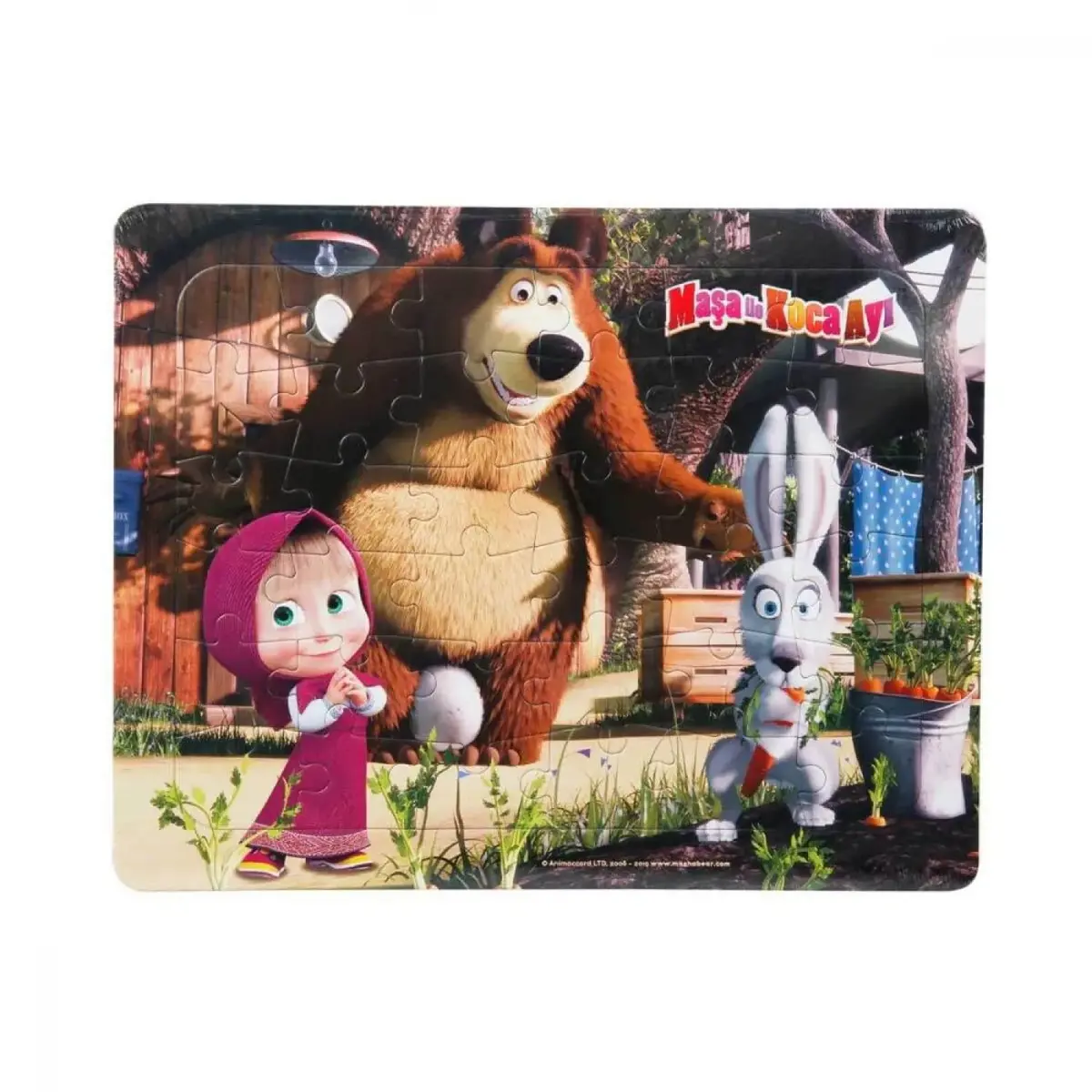 Frame Puzzle Masha Koca Ayı ve Tavşan 36 Parça