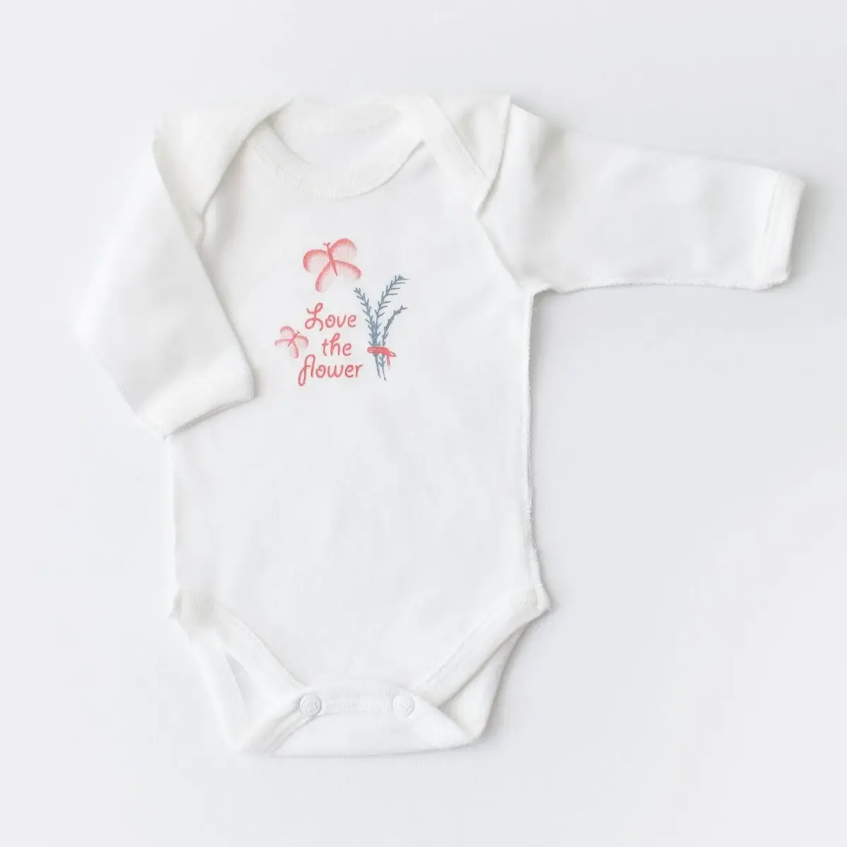 Bibaby Organik Zıbın Takımı Wild Flowers Prematüre Coral