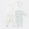 Bibaby Organik Tulum Takımı Tüllü Pretty Ears Bunny Mint - Ekru