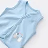Bibaby Organik Yelek Hello New Penguins Mavi