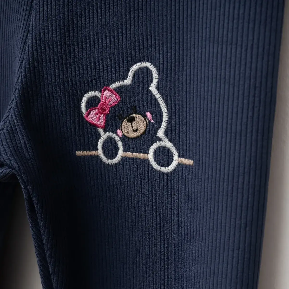 Winimo Tayt Fitilli Ayıcık Nakışlı Lacivert