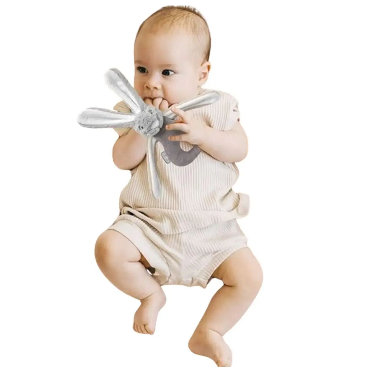 Babyjem Tutmalı Peluş Mini Tavşan Gri