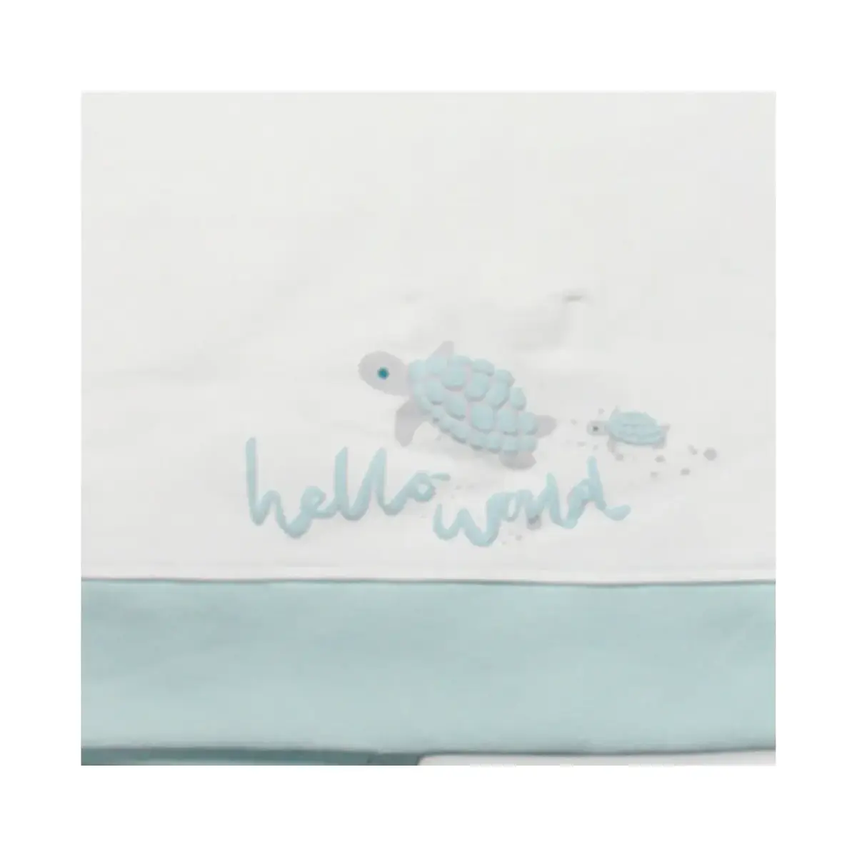 Bistyle Battaniye Penye Hello World Mint - Ekru
