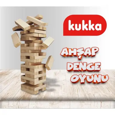 Kukka Ahşap Denge Oyunu 54 Parça