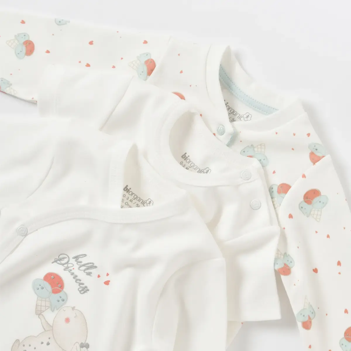 Bibaby Organik Hastane Çıkışı 10lu Pretty Ears Bunny Mint - Ekru