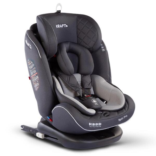 Kraft Spin Pro Oto Koltuğu 0-36 Kg Dark Grey