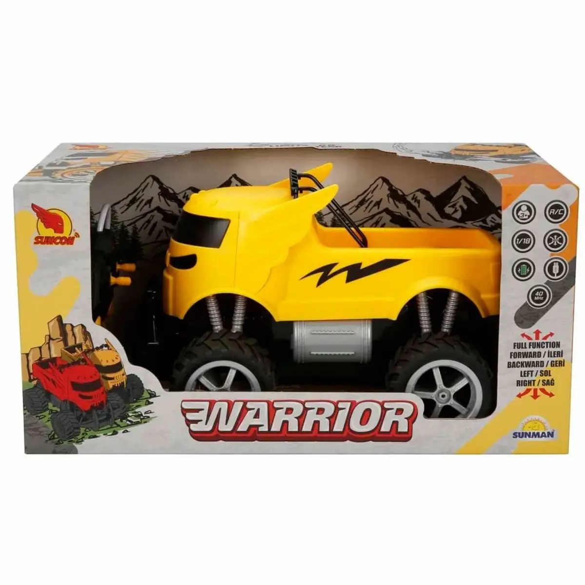 Suncon Warrior USB Şarjlı Uzaktan Kumandalı Araba 28 cm 1:18 
