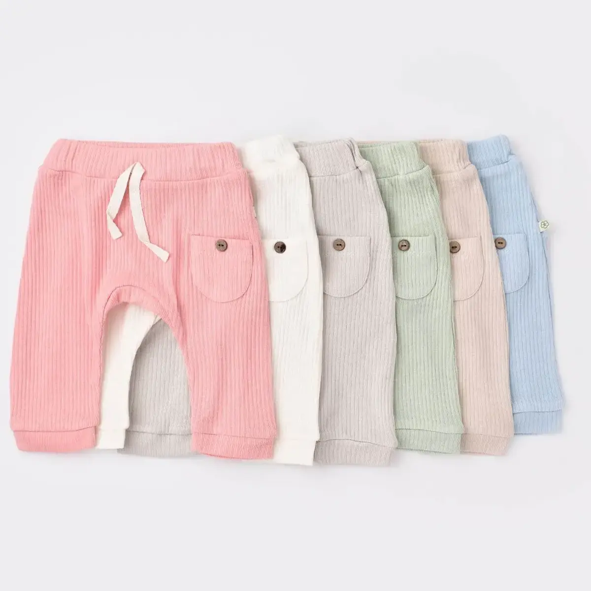 Bibaby Organik Pantolon Patiksiz Soft Modal Yeşil