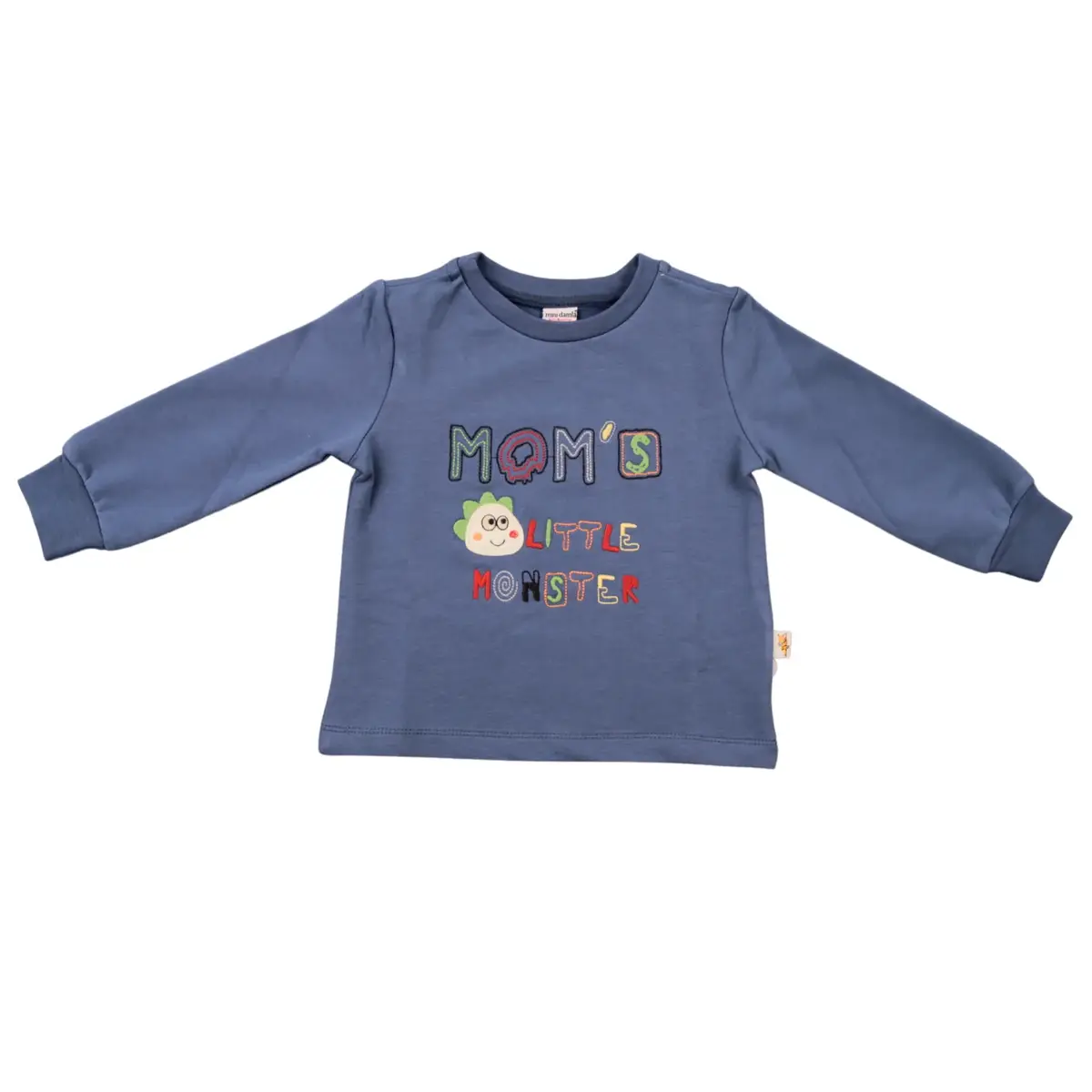 Mini Damla Sweatshirt Dinazor İndigo Mini Damla Sweatshirt Dinazor İndigo