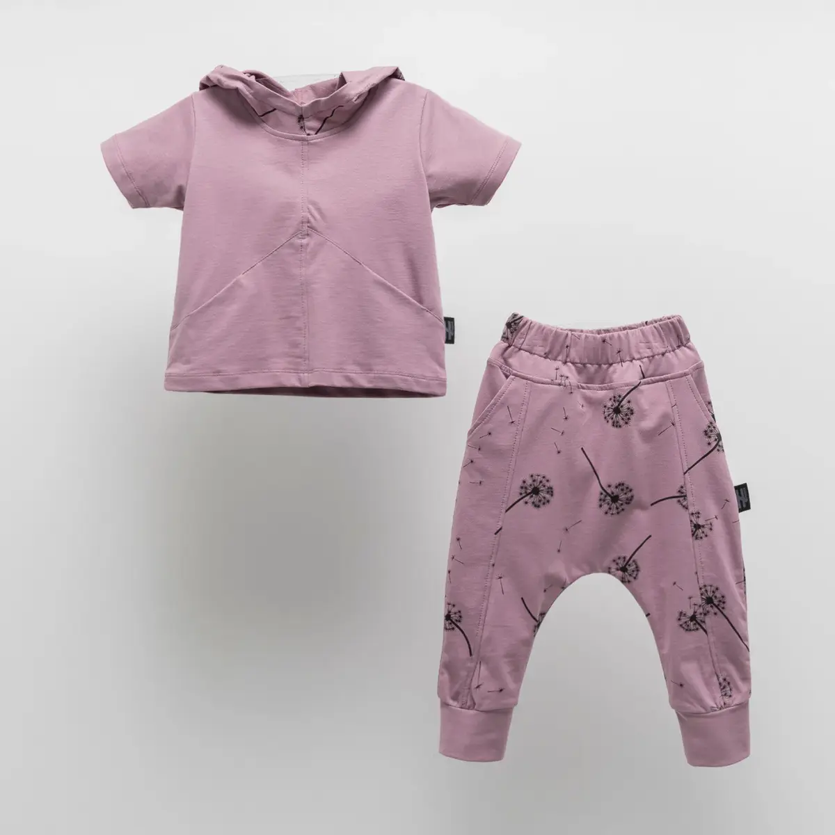 Moi Noi 2li Takım Şortlu Kapşonlu Mor Moi Noi 2li Takım Şortlu Kapşonlu Mor