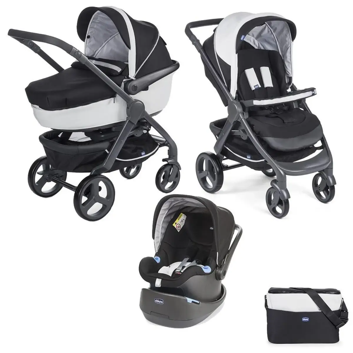 Chicco Trio StyleGo Travel Sistem Bebek Arabası Black Night