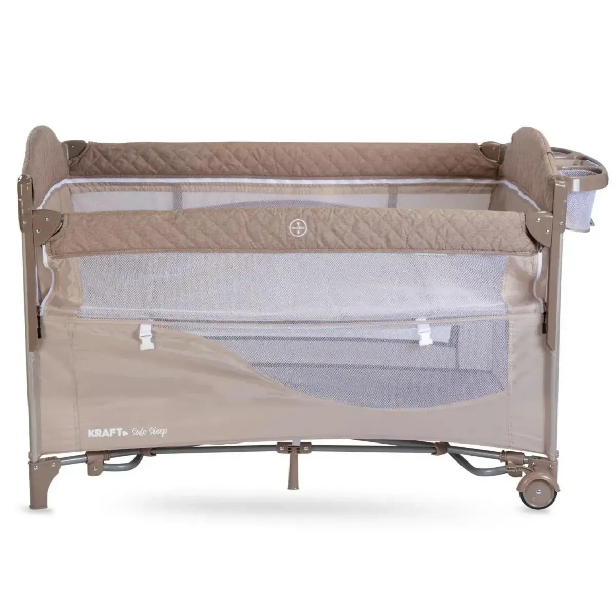 Kraft Safe Sleep Anne Yanı Oyun Parkı 70x120 cm Grey