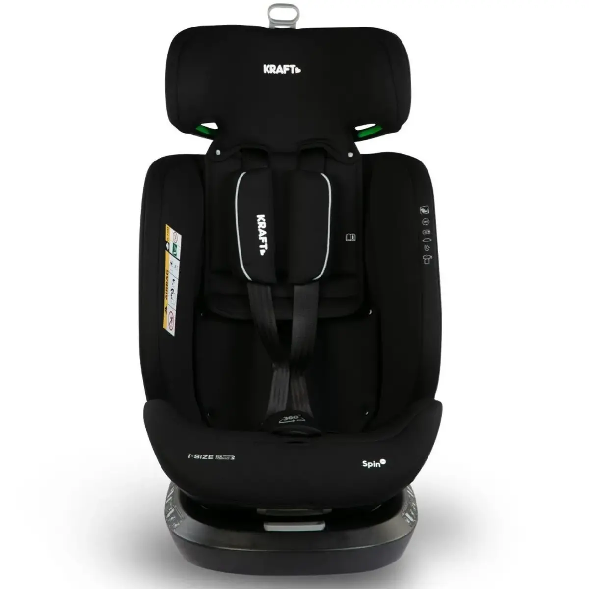 Kraft Spin I-Size Oto Koltuğu 0-36 Kg Black