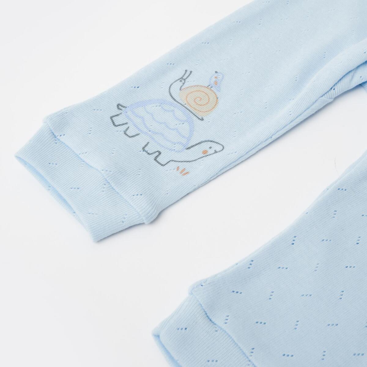 Bibaby Pantolon Patiksiz Turtle Blues Mavi