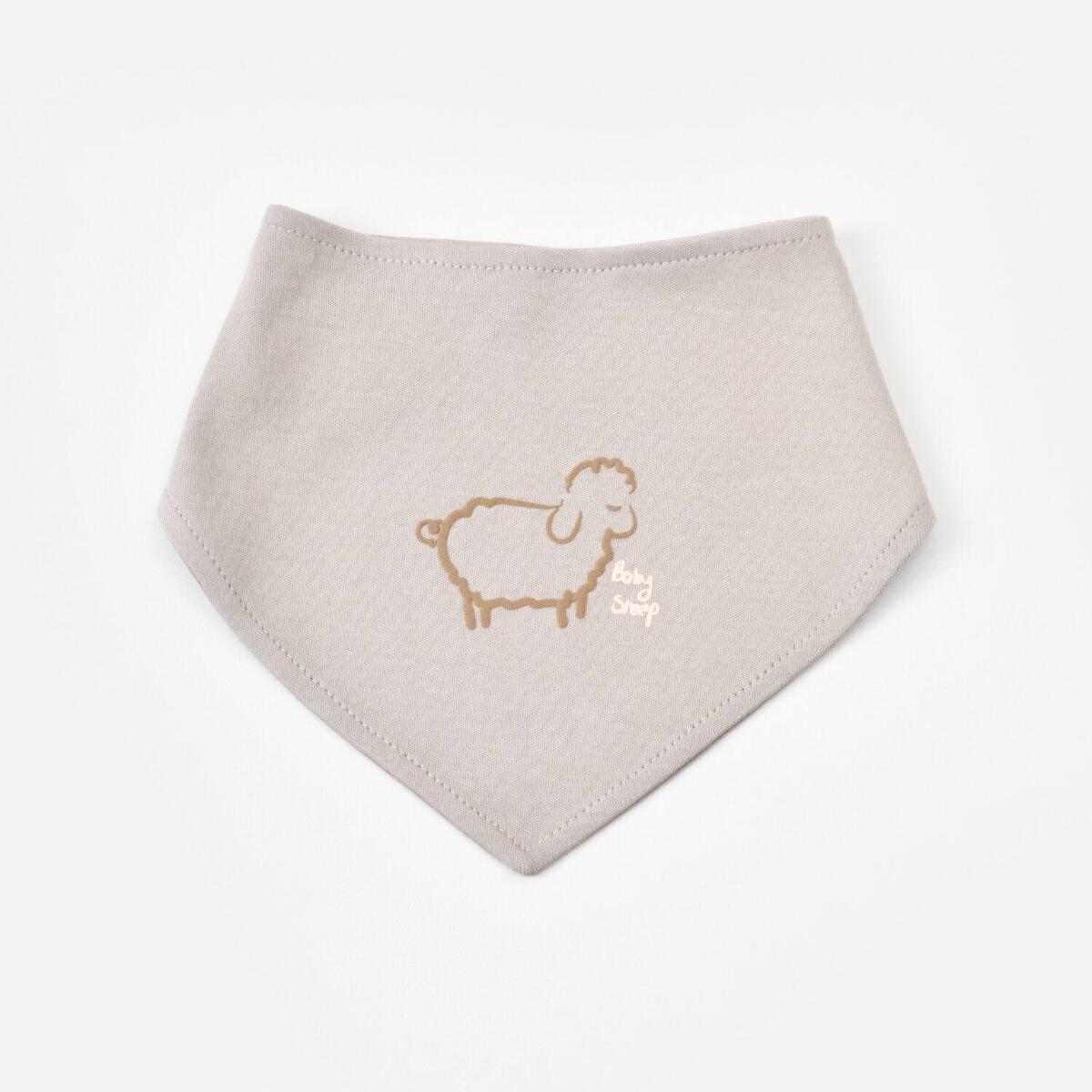 Bibaby Organik Fular Önlük 2li Curly Sheep Bej