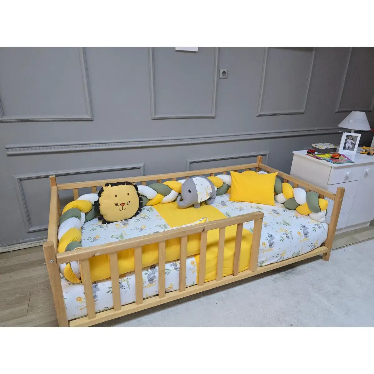 Yuar Baby Motessori Örgü Uyku Seti Sarı Amazon