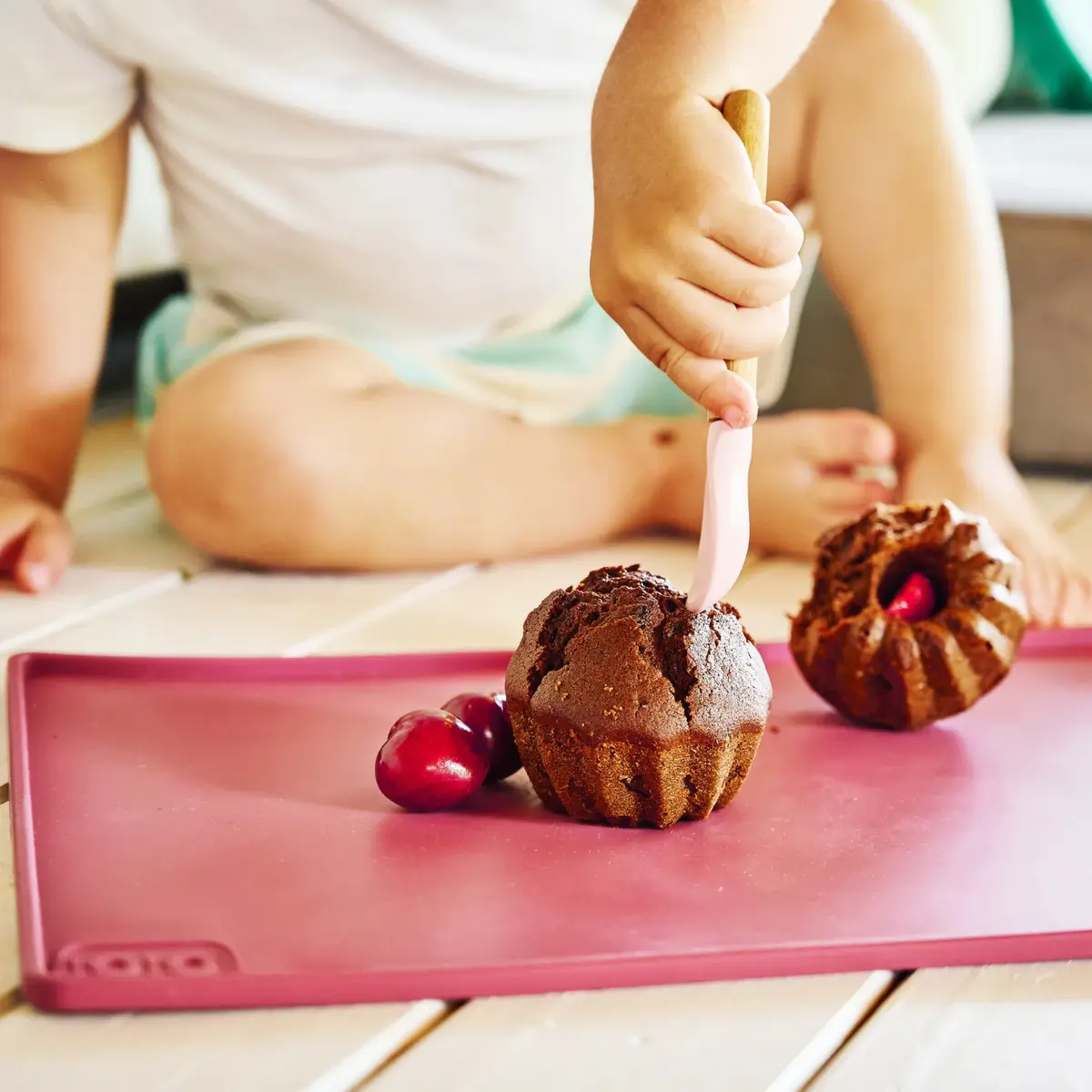 OiOi Silikon Mat Aqua Green