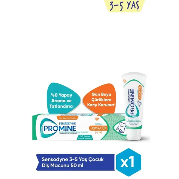 Sensodyne Promine Çocuklar İçin Diş Macunu 3-5 Yaş 50 ml