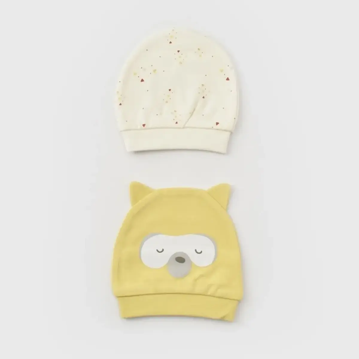 Bibaby Organik Şapka 2li Baby Racoon Lemon Gross Vanilla Ice
