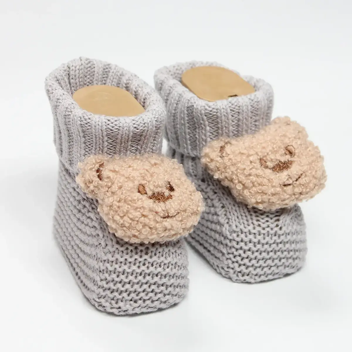 Bistyle Patik Triko Seperatörlü Aksesuarlı Gri